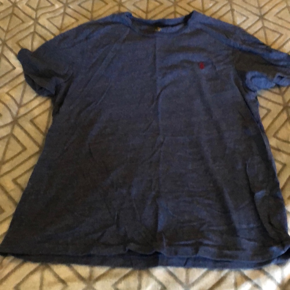 Men’s Polo t shirt heather blue Large